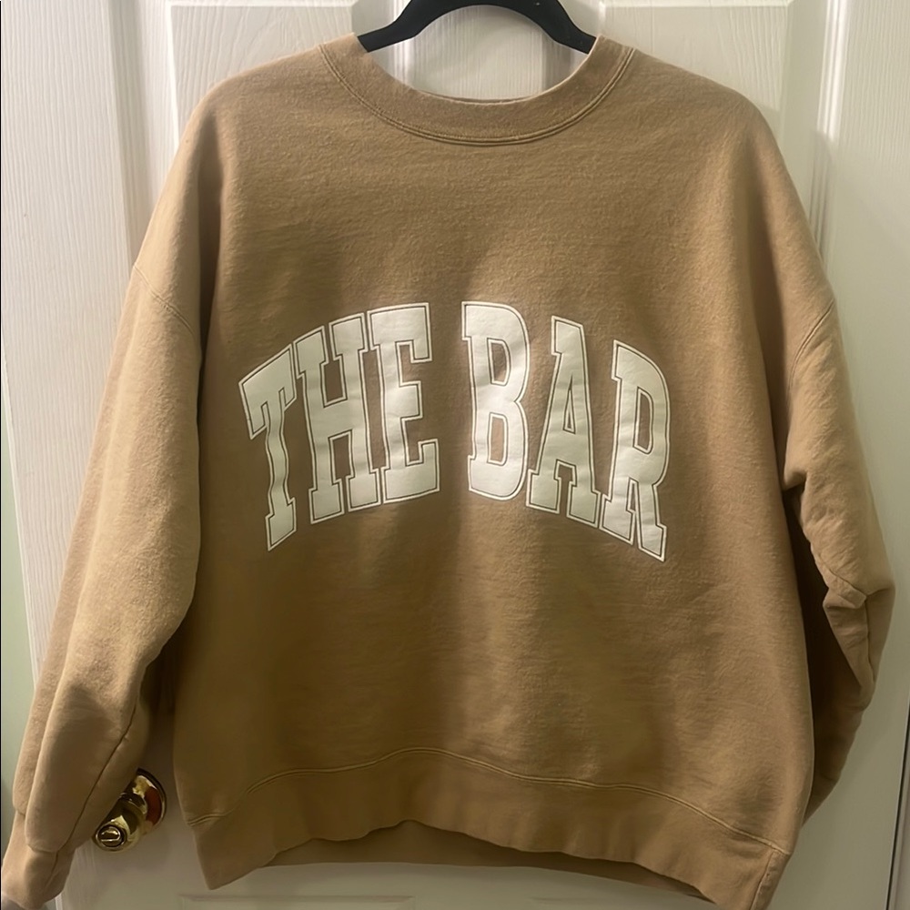 The Bar Tan Sweatshirt
